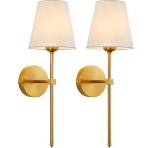 Elegant Gold Wall Sconce Set